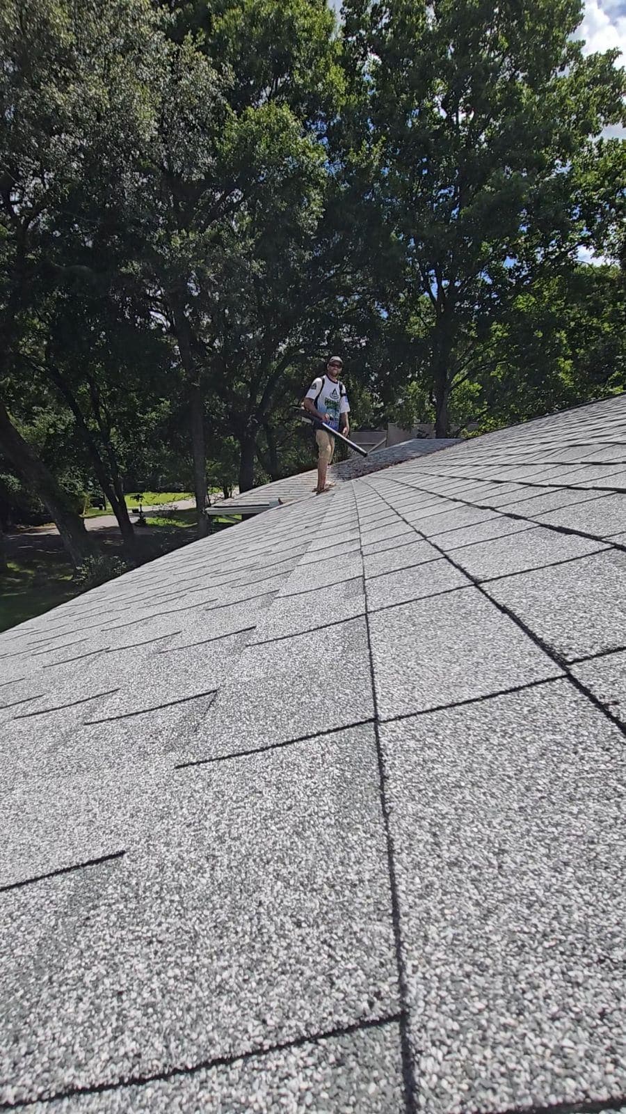 Roof Leaf Blower Cleaning Showcase image